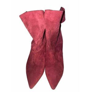 michael kors Carey Booties Size 6 Red Suede Heels‎